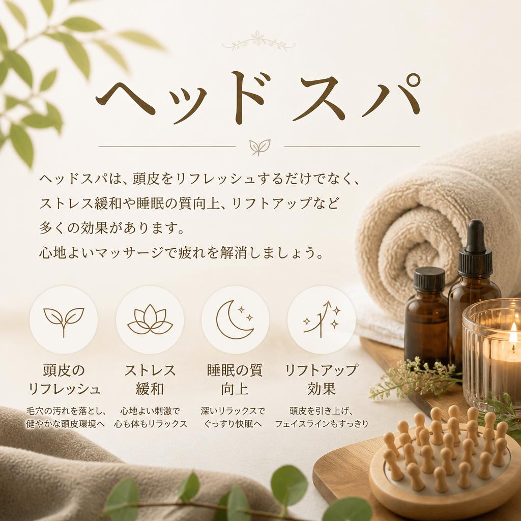 ヘッドスパの効果とは？
