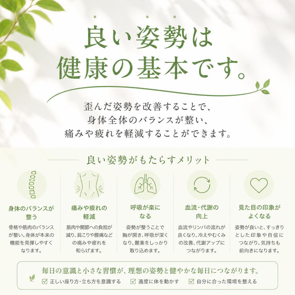 姿勢改善の重要性