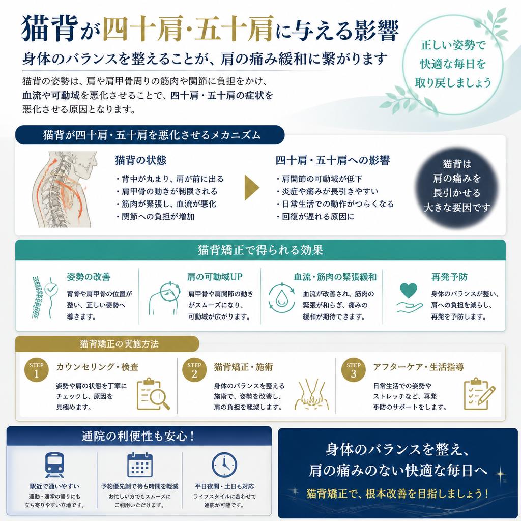猫背矯正で姿勢を整える