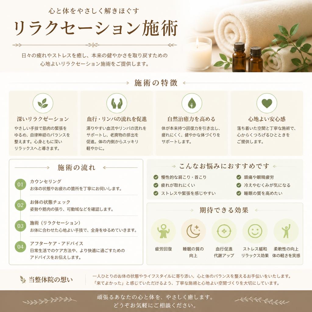 リラクセーション体験のご紹介