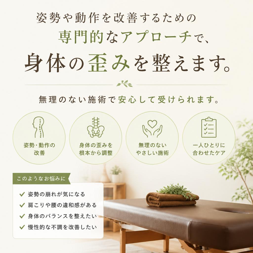 2. 姿勢改善のプロフェッショナル