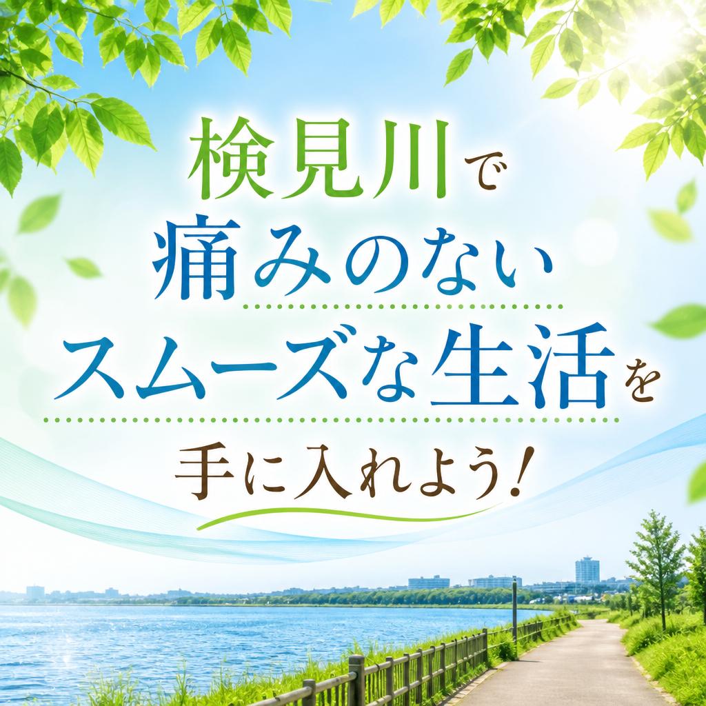 検見川で痛みのないスムーズな生活を手に入れよう！