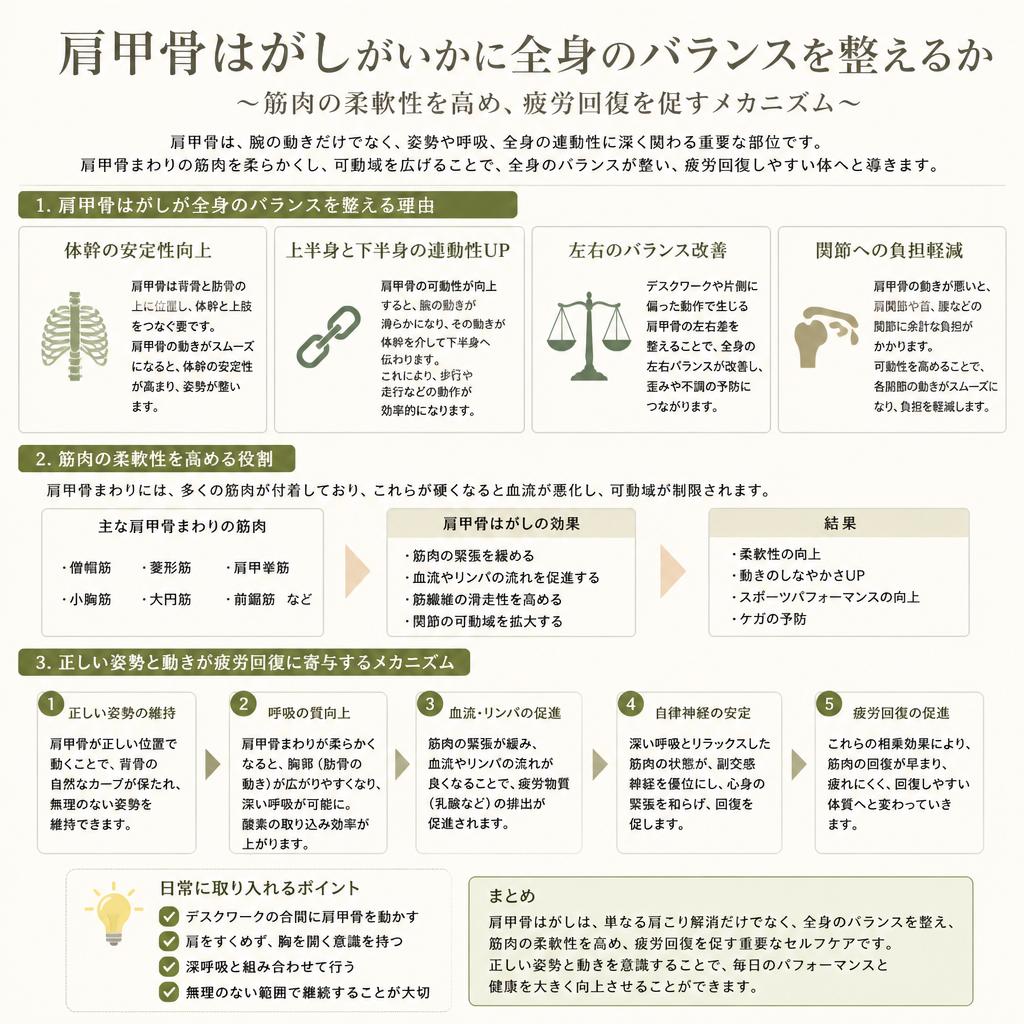 肩甲骨はがしの重要性