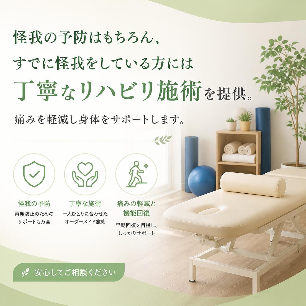 怪我の予防・リハビリ支援