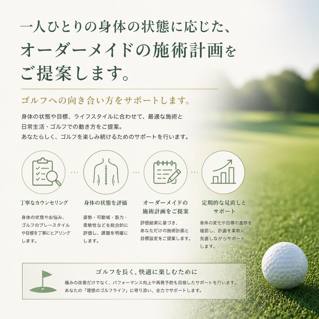 お客様のご要望に応じたオーダーメイド施術