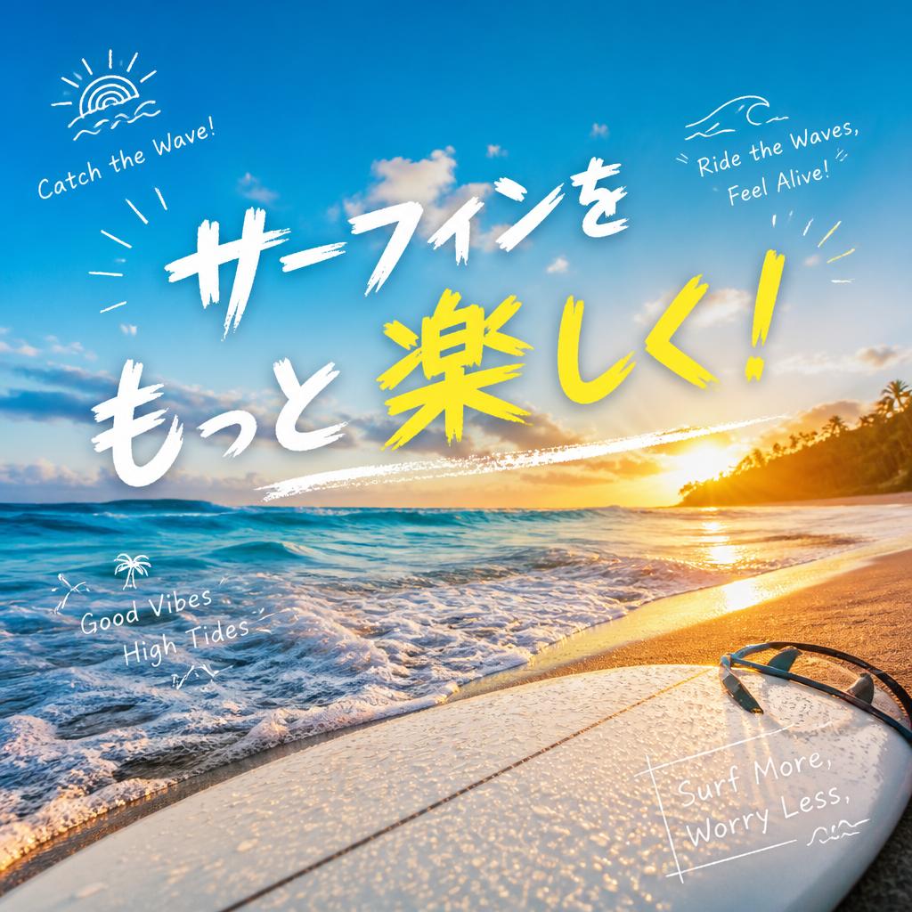 サーフィンをもっと楽しく！