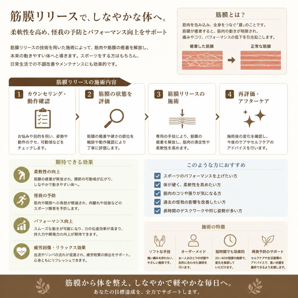 筋膜リリースで機能改善