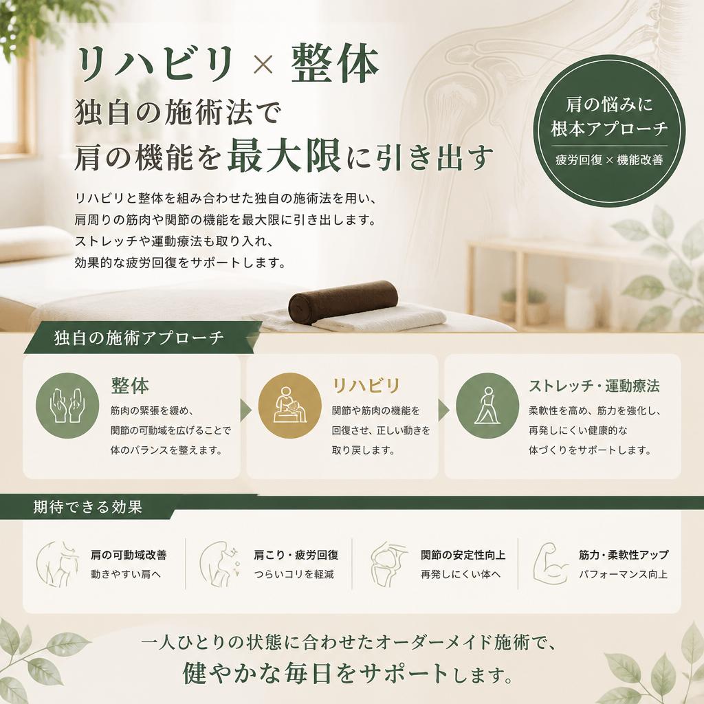 リハビリと整体の新しいアプローチ